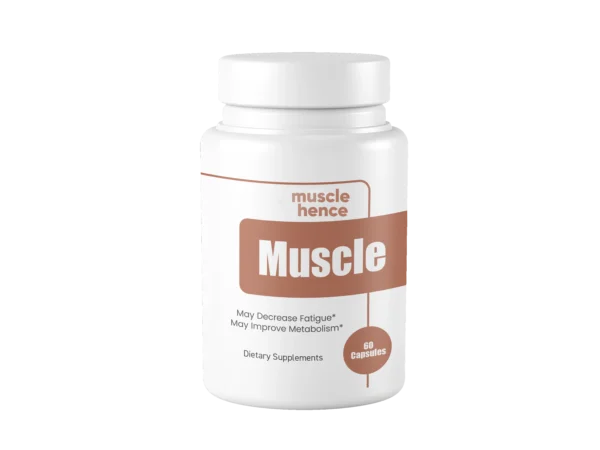 Bottle of 8x Muscle Capsules 60 Capsules